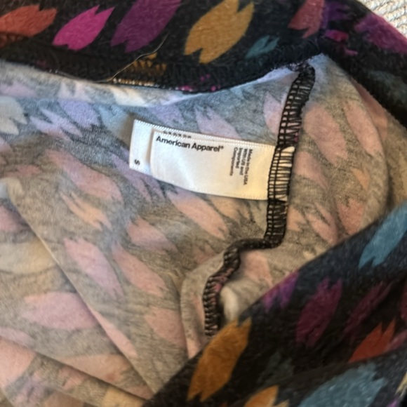 American Apparel Colorful Leggings Size Small - Picture 3 of 3